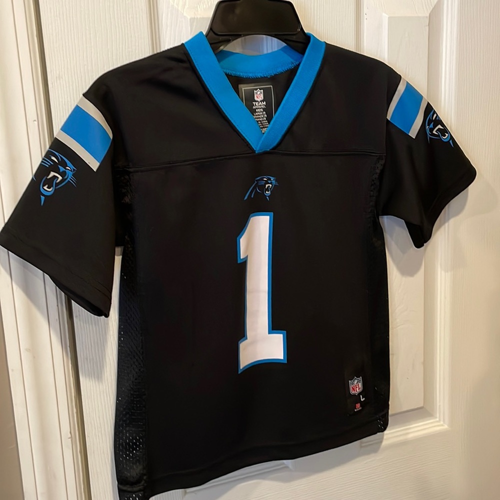 NFL Cam Newton #1 Panther Jersey (kids large Size 7)